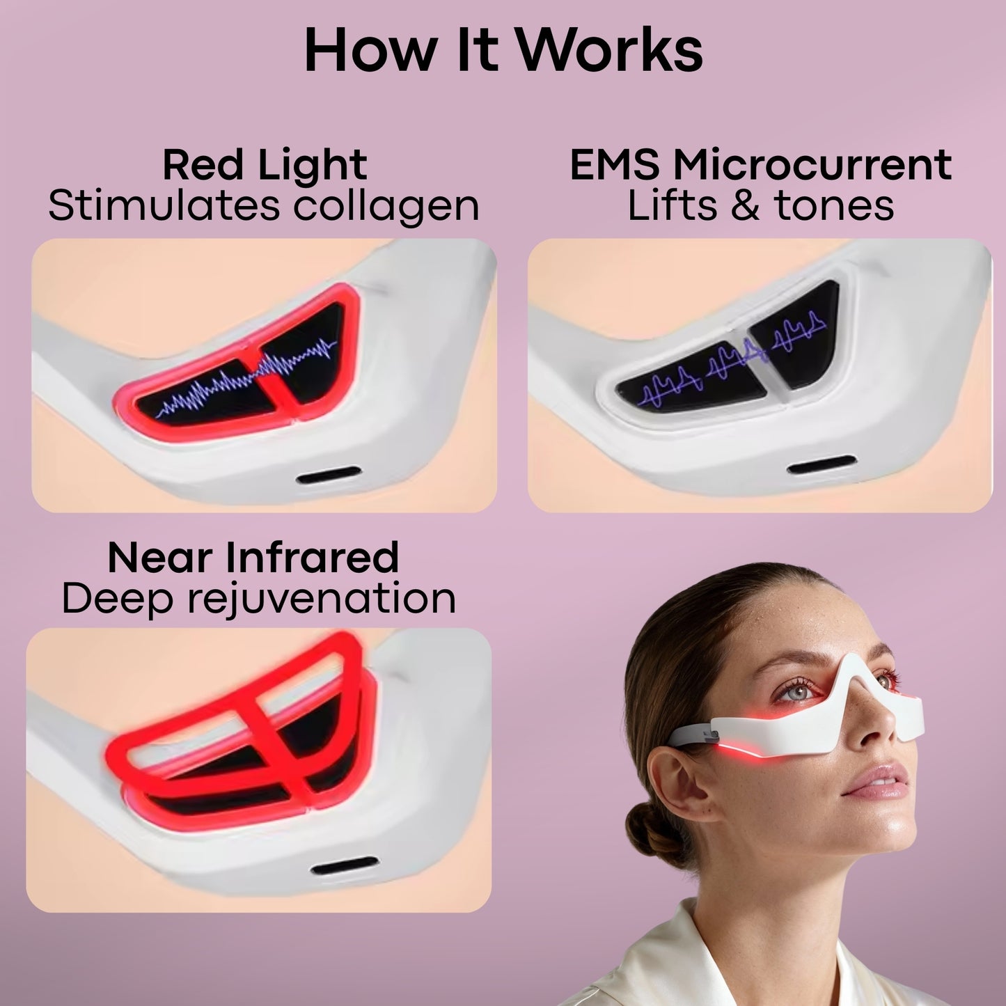 Glumo Beam - Red Light + EMS Microcurrent
